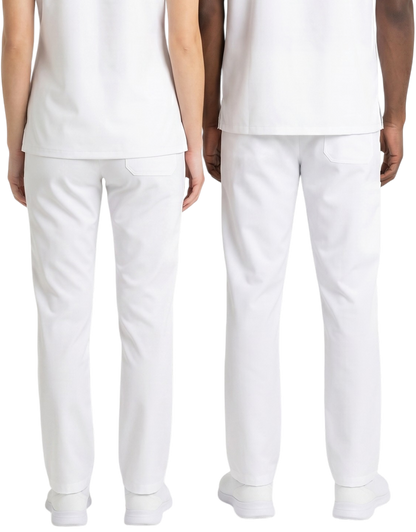 Midwestern White Unisex Scrub Pants
