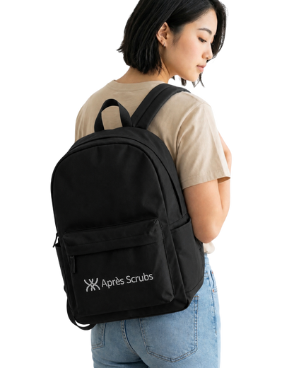 Grey Backpack with Logo