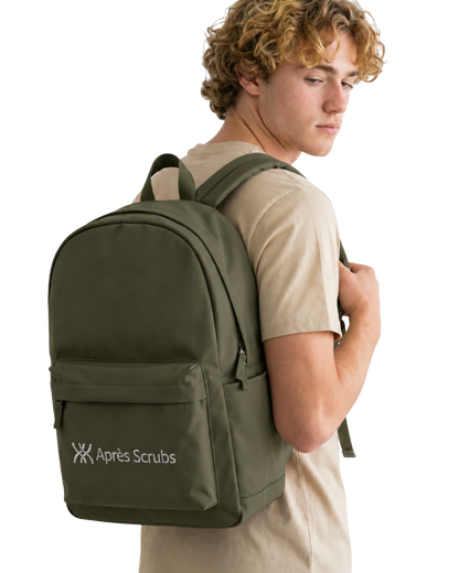 Grey Backpack with Logo