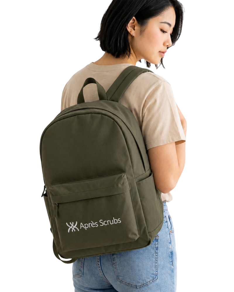 Grey Backpack with Logo - Bright