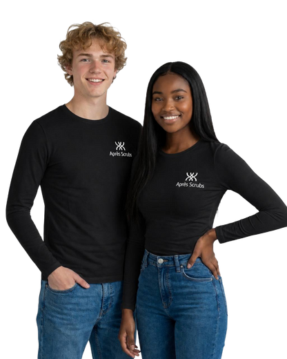 White Unisex Underscrub with Logo