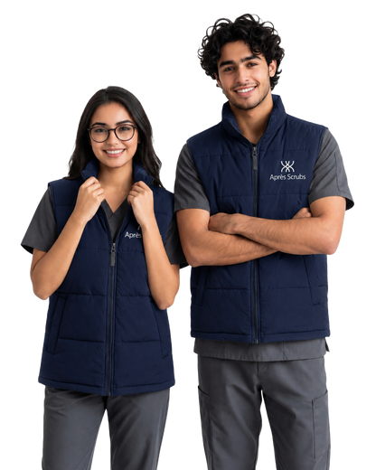 Grey Unisex Polo Vest with Logo