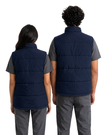 Grey Unisex Polo Vest with Logo
