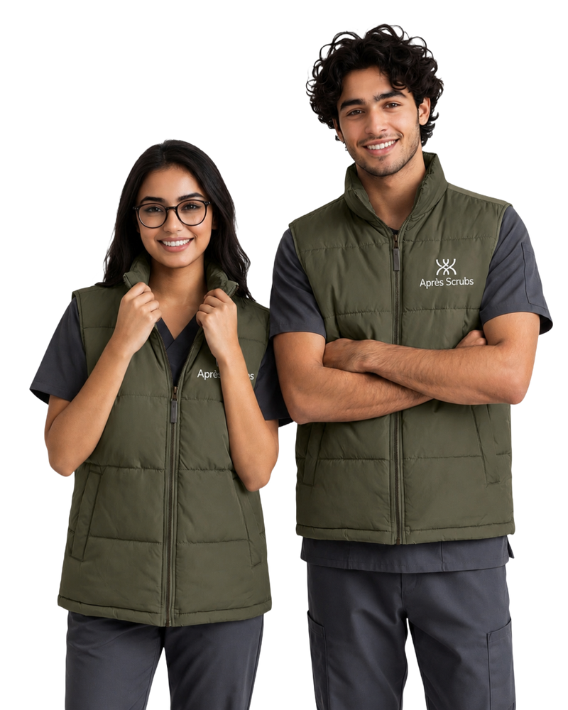 Grey Unisex Polo Vest with Logo - Bright