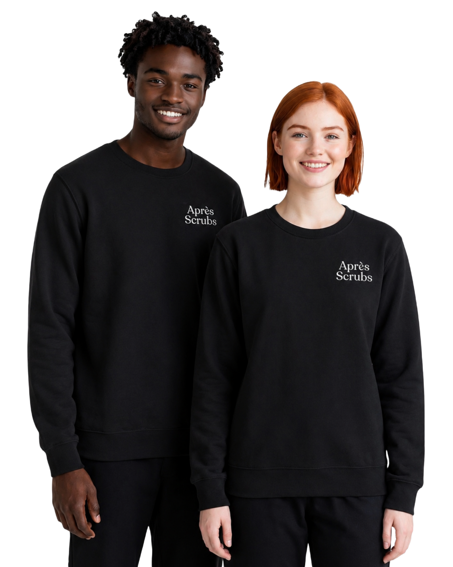 Grey Unisex Crew Neck Sweatshirt with Logo
