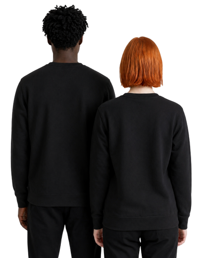 Grey Unisex Crew Neck Sweatshirt with Logo