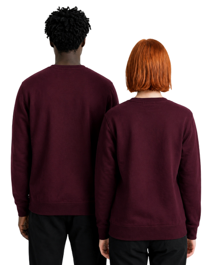 Grey Unisex Crew Neck Sweatshirt with Logo
