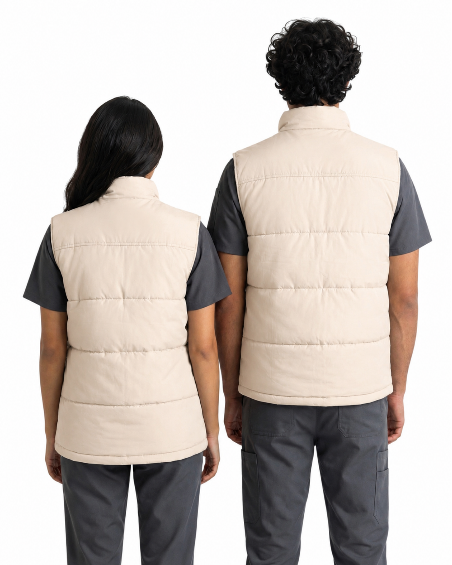 Dark Grey Unisex Polo Vest with Logo