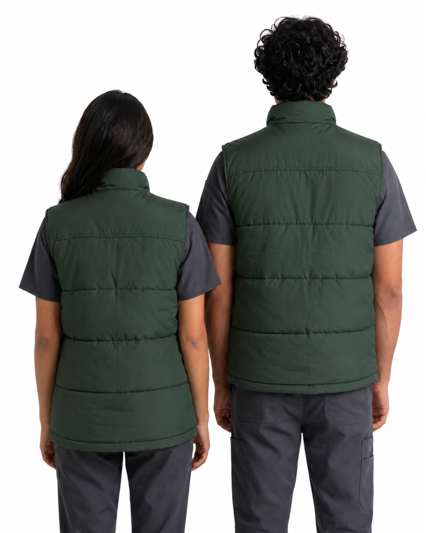 Dark Grey Unisex Polo Vest with Logo