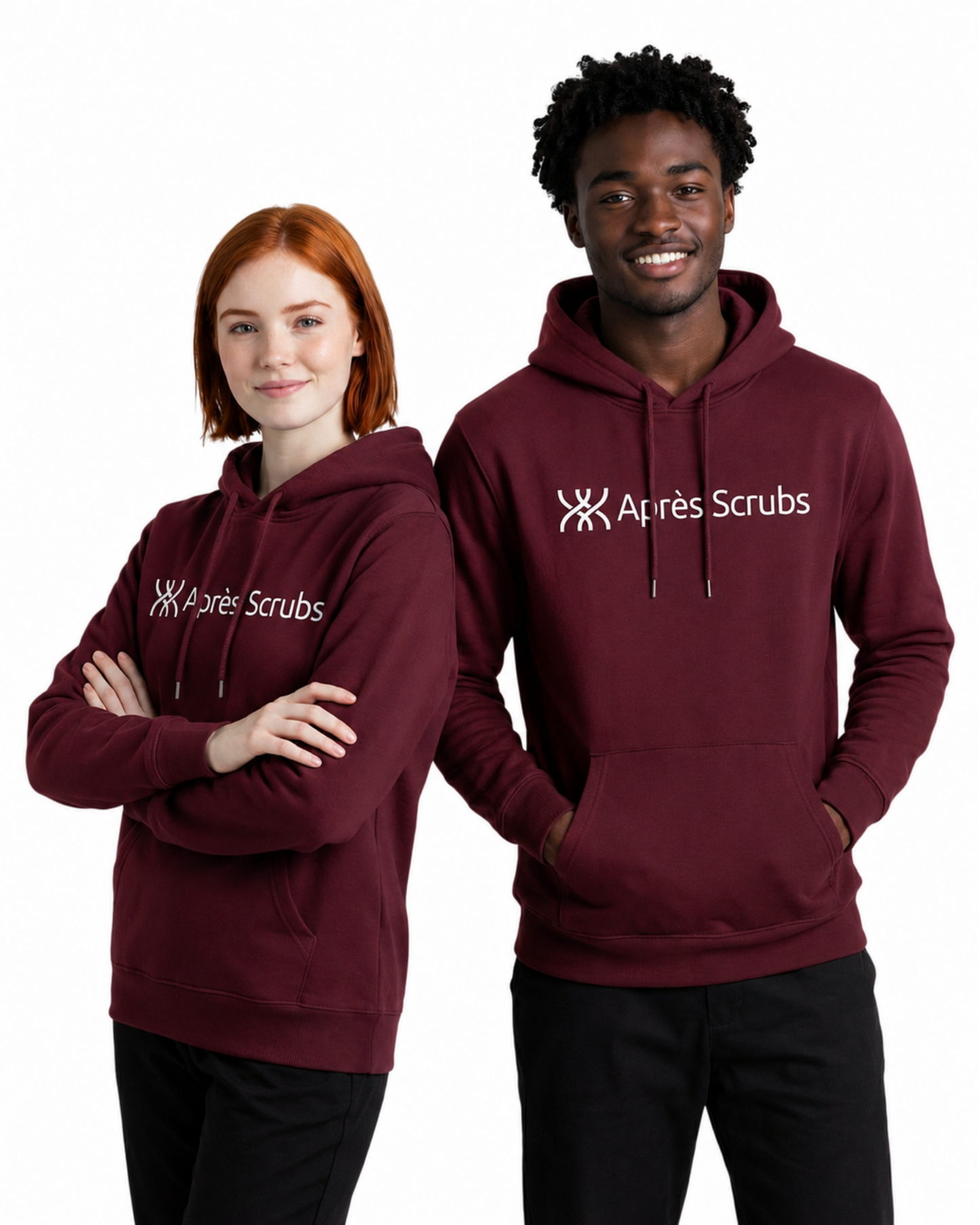 Navy Unisex Hoodie with Logo