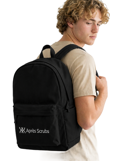 Grey Backpack with Logo