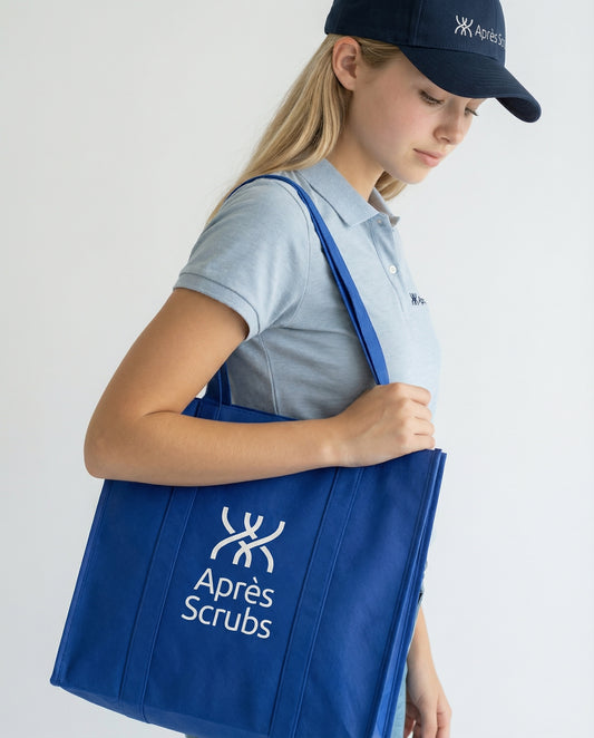 Royal Blue grocery tote bag