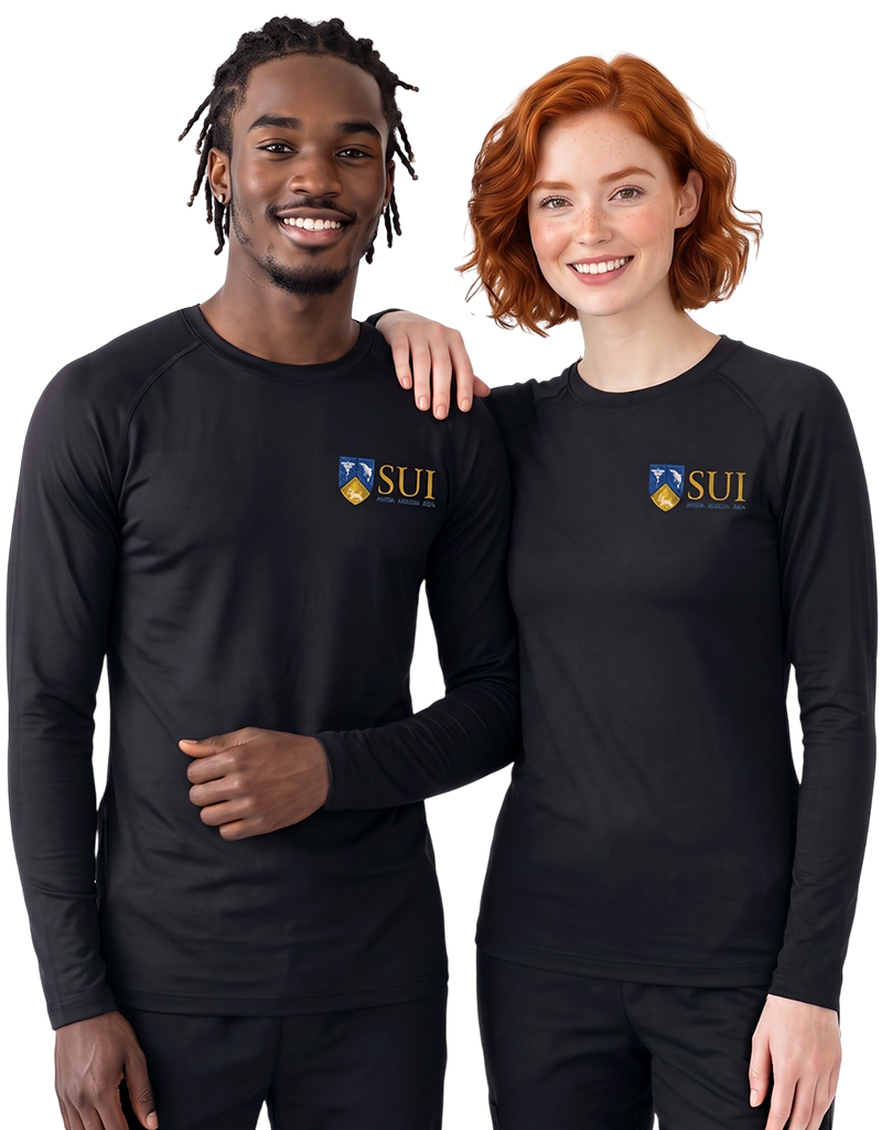 SUI Black Unisex Underscrub