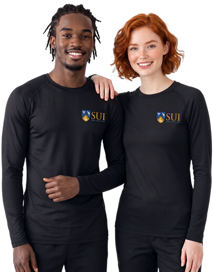 SUI Black Unisex Underscrub