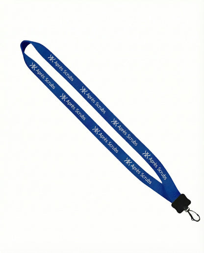 Smooth Nylon Lanyard w/ Plastic Clamshell & Swivel Snap Hook