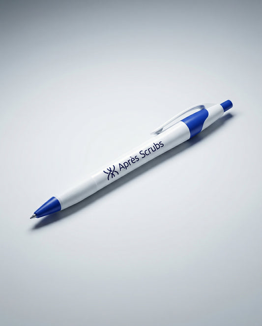 Souvenir White Pen with Logo