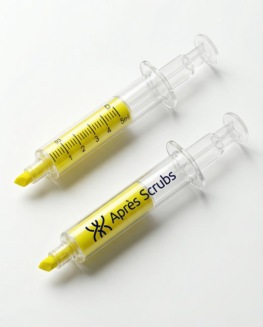 Syringe shape highlighter marker