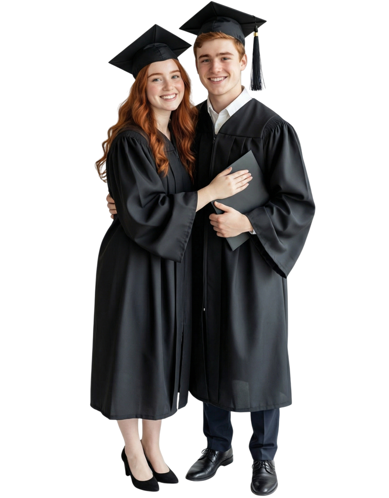 Traditional Graduation Cap and Gown