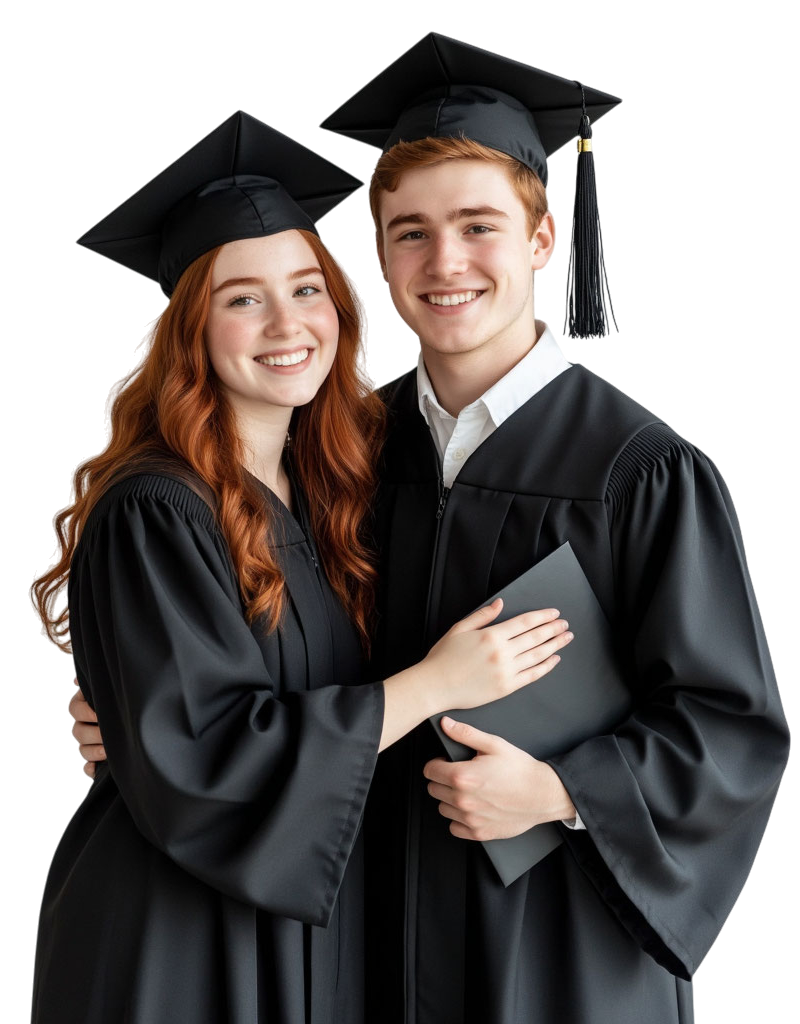 Traditional Graduation Cap and Gown