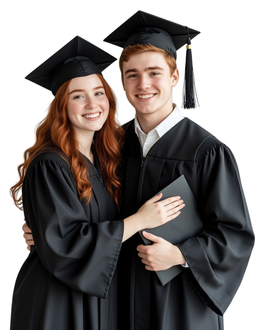 Traditional Graduation Cap and Gown
