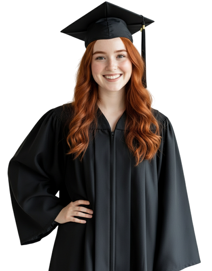 Traditional Graduation Cap and Gown