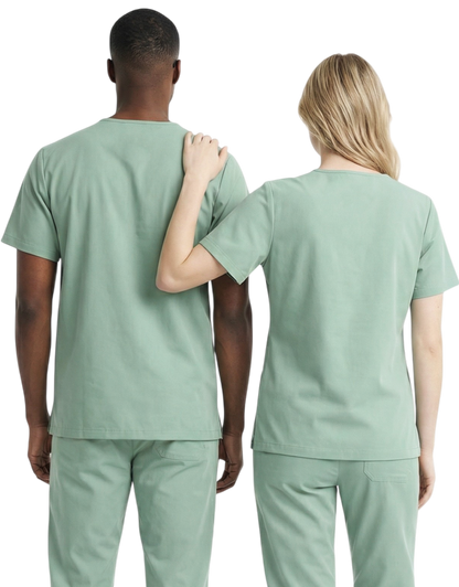 Xavier Olive Unisex Scrub Top