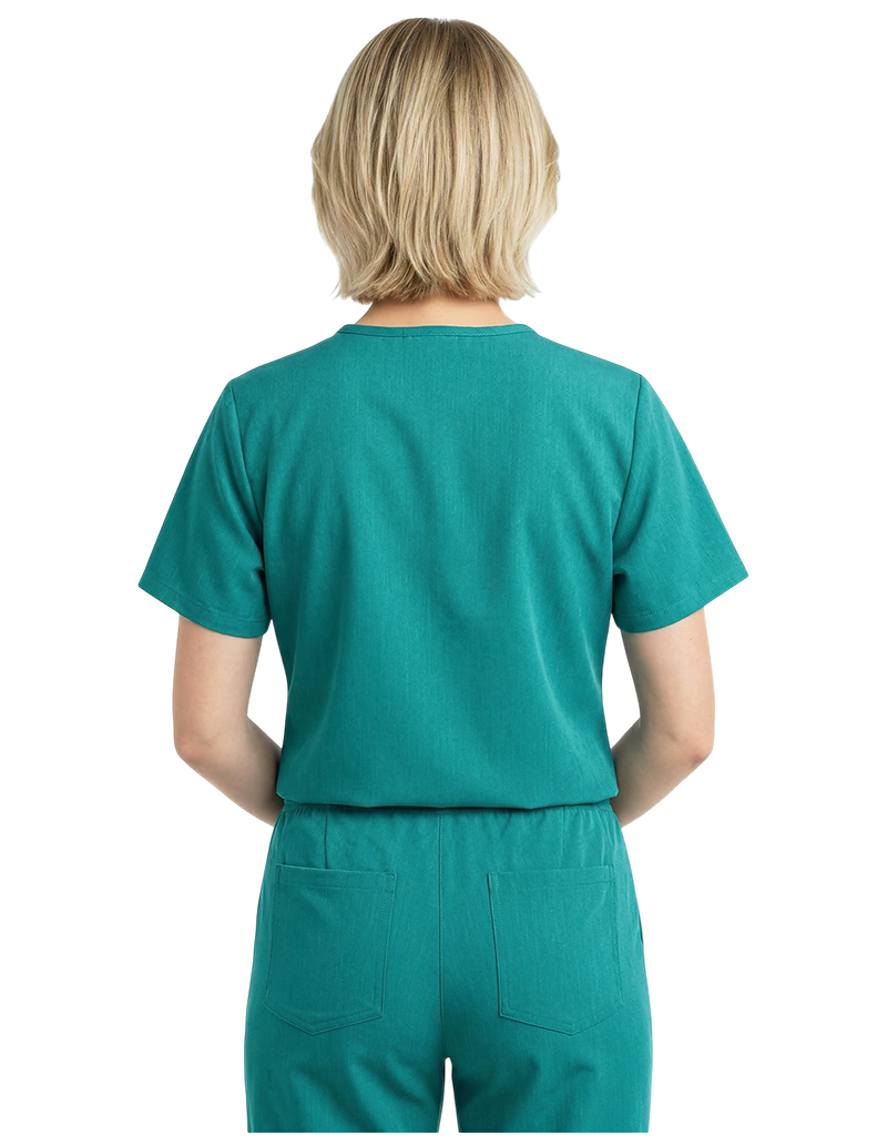 Xavier Teal Unisex Scrub Top