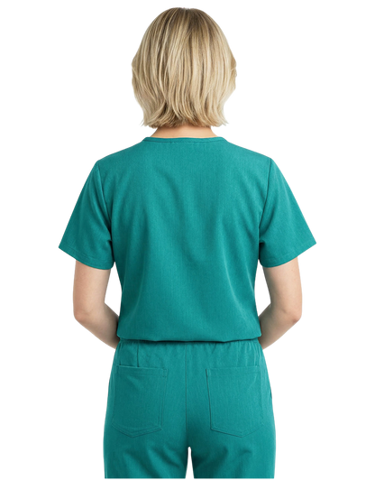 Xavier Teal Unisex Scrub Top