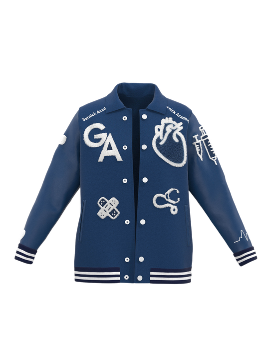 Blue Gurnick Academy Spirit Bomber Jacket