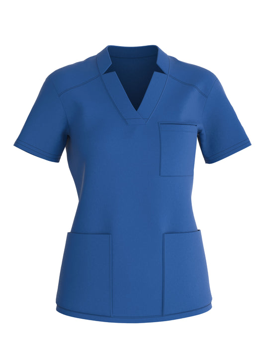 Apres Scrubs - Women's Modern Notch Neck Scrub Top Style 4